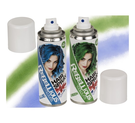 Σπρέι Μαλλιών 125ml 100% Vegan Σε 2 Χρώματα (Μπλε/Πράσινο) 1Τμχ Σπρέι Μαλλιών 125ml 100% Vegan Σε 2 Χρώματα (Μπλε/Πράσινο) 1Τμχ