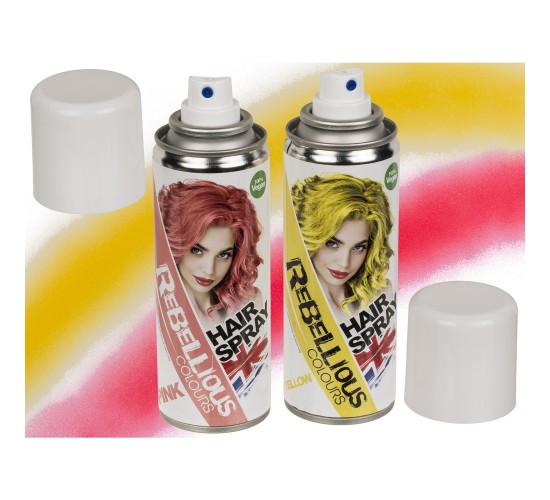 Σπρέι Μαλλιών 125ml 100% Vegan Σε 2 Χρώματα (Ροζ/Κίτρινο) 1Τμχ Σπρέι Μαλλιών 125ml 100% Vegan Σε 2 Χρώματα (Ροζ/Κίτρινο) 1Τμχ