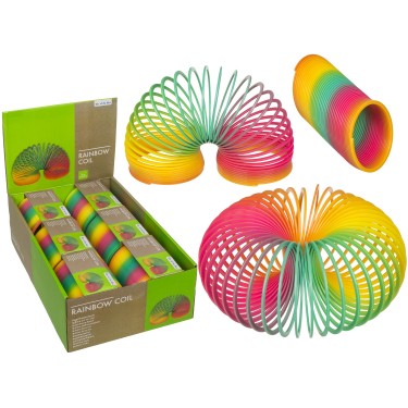 Παιχνίδι Ελατήριο Ουράνιο Τόξο Πλαστικό 10cm