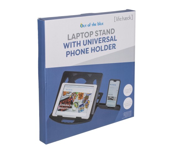 Βάση Για Laptop/Tablet Περιστρεφόμενη Με Ενσωματωμένη Βάση Για Κινητό Μαύρο ABS 28x28x2.2cm Βάση Για Laptop/Tablet Περιστρεφόμενη Με Ενσωματωμένη Βάση Για Κινητό Μαύρο ABS 28x28x2.2cm