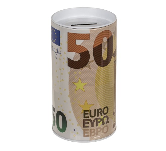 Κουμπαράς Χαρτονόμισμα Ευρώ Με Αποσπώμενο Καπάκι Μέταλλο 15.5x8cm Σε 6 Σχέδια Κουμπαράς Χαρτονόμισμα Ευρώ Με Αποσπώμενο Καπάκι Μέταλλο 15.5x8cm Σε 6 Σχέδια