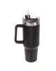 Κούπα Θερμός Με Ανοξείδωτο Εσωτερικό Με Καλαμάκι Μαύρο 1.2lt