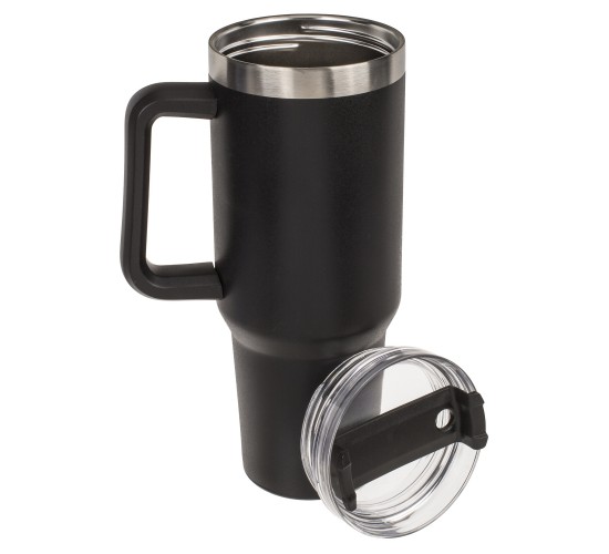 Κούπα Θερμός Με Ανοξείδωτο Εσωτερικό Με Καλαμάκι Μαύρο 1.2lt