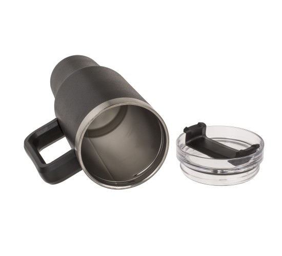 Κούπα Θερμός Με Ανοξείδωτο Εσωτερικό Με Καλαμάκι Μαύρο 1.2lt