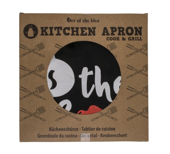 Ποδιά Κουζίνας ‘Cook & Grill’ Μαύρο Βαμβακερό 80x60cm Σε 6 Σχέδια Ποδιά Κουζίνας ‘Cook & Grill’ Μαύρο Βαμβακερό 80x60cm Σε 6 Σχέδια