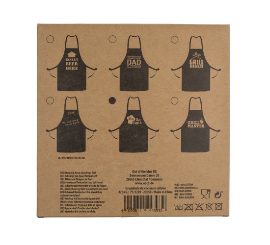 Ποδιά Κουζίνας ‘Cook & Grill’ Μαύρο Βαμβακερό 80x60cm Σε 6 Σχέδια Ποδιά Κουζίνας ‘Cook & Grill’ Μαύρο Βαμβακερό 80x60cm Σε 6 Σχέδια