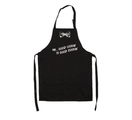 Ποδιά Κουζίνας ‘Cook & Grill’ Μαύρο Βαμβακερό 80x60cm Σε 6 Σχέδια Ποδιά Κουζίνας ‘Cook & Grill’ Μαύρο Βαμβακερό 80x60cm Σε 6 Σχέδια