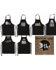 Ποδιά Κουζίνας ‘Cook & Grill’ Μαύρο Βαμβακερό 80x60cm Σε 6 Σχέδια Ποδιά Κουζίνας ‘Cook & Grill’ Μαύρο Βαμβακερό 80x60cm Σε 6 Σχέδια
