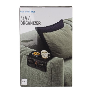 Οργανωτής Για Μπράτσο Καναπέ Μαύρο Polyester 31x19cm