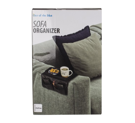 Οργανωτής Για Μπράτσο Καναπέ Μαύρο Polyester 31x19cm Οργανωτής Για Μπράτσο Καναπέ Μαύρο Polyester 31x19cm