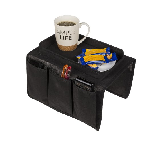 Οργανωτής Για Μπράτσο Καναπέ Μαύρο Polyester 31x19cm Οργανωτής Για Μπράτσο Καναπέ Μαύρο Polyester 31x19cm