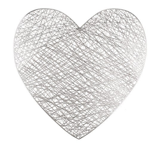 Σουπλά Σε Σχήμα Καρδιάς PVC 39x38cm Σε 2 Χρώματα Σουπλά Σε Σχήμα Καρδιάς PVC 39x38cm Σε 2 Χρώματα