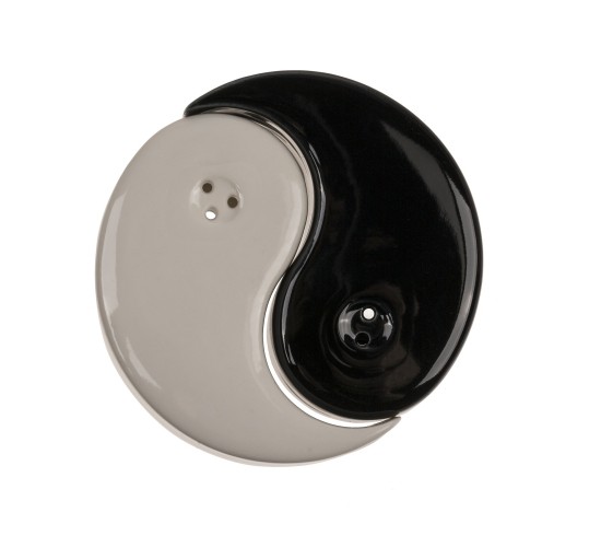 Σετ Δοχεία Αλατοπίπερο Ying Yang Λευκό/Μαύρο Κεραμικό 6x6x7cm 2Τμχ Σετ Δοχεία Αλατοπίπερο Ying Yang Λευκό/Μαύρο Κεραμικό 6x6x7cm 2Τμχ
