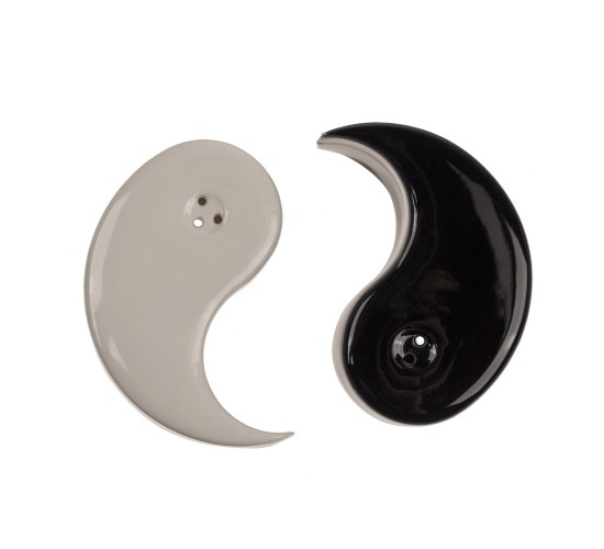 Σετ Δοχεία Αλατοπίπερο Ying Yang Λευκό/Μαύρο Κεραμικό 6x6x7cm 2Τμχ Σετ Δοχεία Αλατοπίπερο Ying Yang Λευκό/Μαύρο Κεραμικό 6x6x7cm 2Τμχ