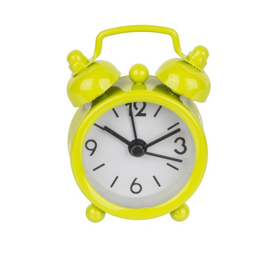 Μίνι Ξυπνητήρι Μέταλλο 6x4cm Σε 6 Χρώματα