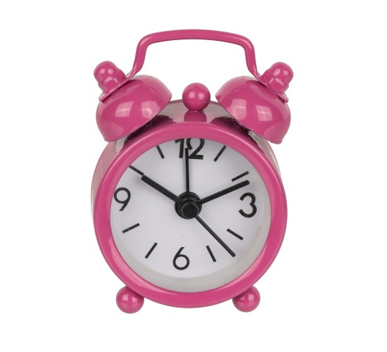 Μίνι Ξυπνητήρι Μέταλλο 6x4cm Σε 6 Χρώματα