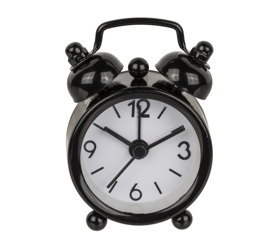 Μίνι Ξυπνητήρι Μέταλλο 6x4cm Σε 6 Χρώματα