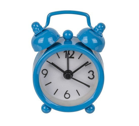 Μίνι Ξυπνητήρι Μέταλλο 6x4cm Σε 6 Χρώματα