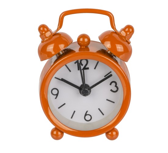 Μίνι Ξυπνητήρι Μέταλλο 6x4cm Σε 6 Χρώματα