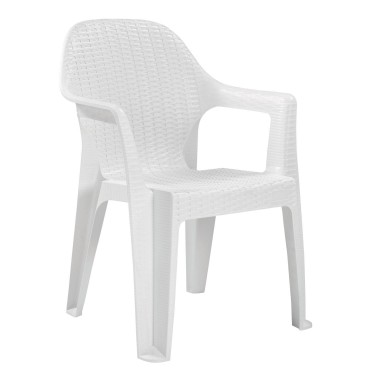 Καρέκλα Κήπου ArteLibre ORG Λευκό Πλαστικό 60x50x80xcm