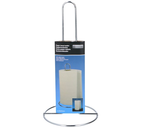 Βάση Χαρτιού Κουζίνας Ασημί Μέταλλο Φ13x28cm Βάση Χαρτιού Κουζίνας Ασημί Μέταλλο Φ13x28cm