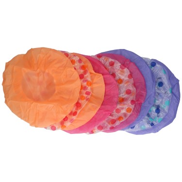 Σκουφάκια Μπάνιου Πολύχρωμα 28cm 3Τμχ