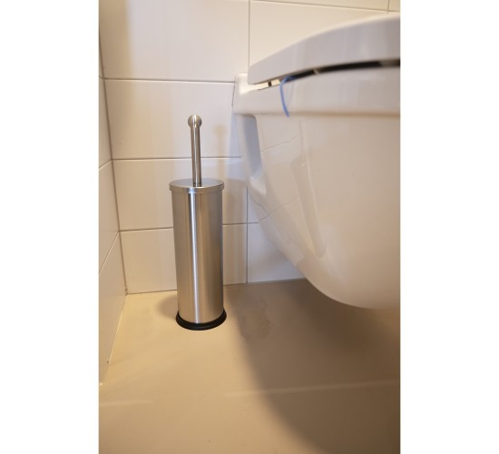 Κάδος Πεντάλ 3L και Βούρτσα Τουαλέτας Ανοξείδωτο Ατσάλι 2Τμχ