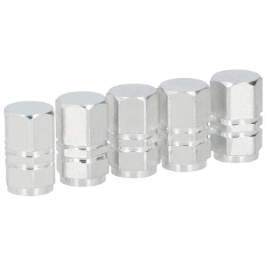 Καπάκια Βαλβίδων Ασημί Αλουμίνιο DUNLOP 5Τμχ