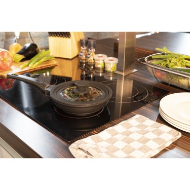 Καπάκι Κατσαρόλας Γυάλινο Με Σιλικόνη 28cm ALPINA