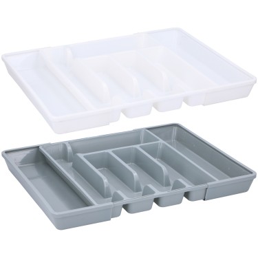 Θήκη Μαχαιροπίρουνων Επεκτάσιμη Λευκό/Γκρι ALPINA