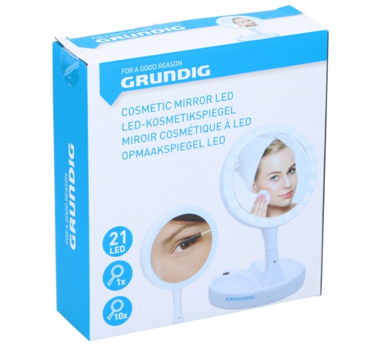Καθρέφτης Καλλυντικών 21 LED Αναδιπλούμενος GRUNDIG Καθρέφτης Καλλυντικών 21 LED Αναδιπλούμενος GRUNDIG