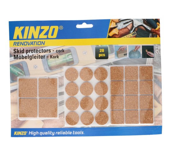 Αντιολισθητικά Κομμάτια Φελλού 28Τμχ KINZO