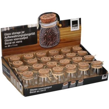 Γυάλινο Βάζο Ο6x7.5cm ARTI CASA