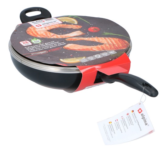 Τηγάνι με Γυάλινο Καπάκι D28cm ALPINA