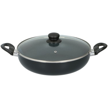 Τηγάνι με Γυάλινο Καπάκι D28cm ALPINA