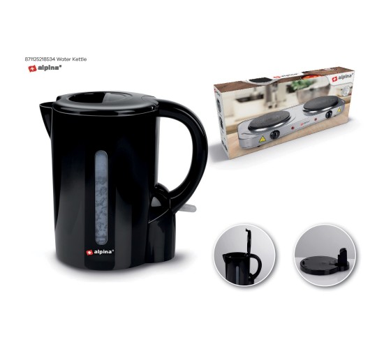 Ηλεκτρικός Βραστήρας 1.7L Μαύρος ALPINA