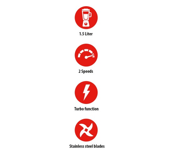 Μπλέντερ 1.5L 400W ALPINA