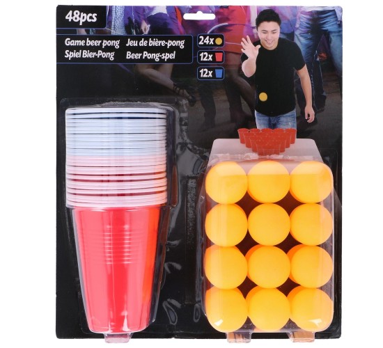 Σετ Beer Pong Ενηλίκων 48Τμχ PS Σετ Beer Pong Ενηλίκων 48Τμχ PS