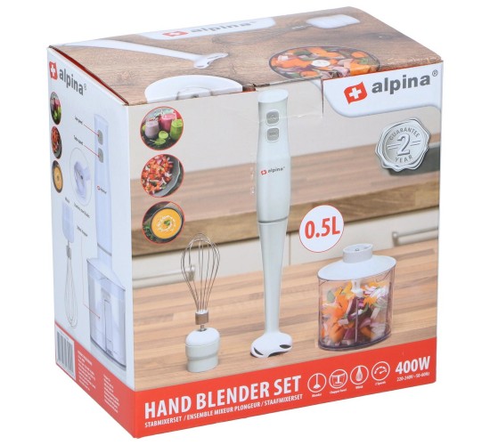 Σετ Χειρός Μπλέντερ 400W ALPINA