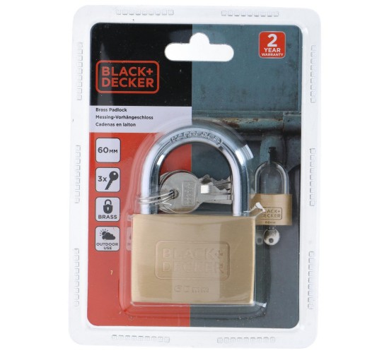 Λουκέτο 60mm BLACK DECKER Λουκέτο 60mm BLACK DECKER