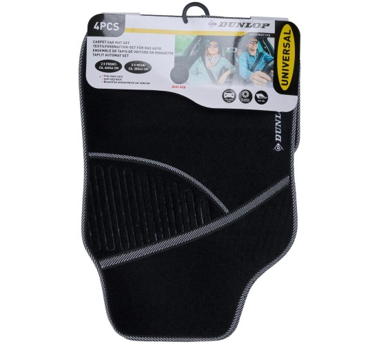 Σετ Πατάκια Αυτοκινήτου 4Τμχ 66x44cm DUNLOP Σετ Πατάκια Αυτοκινήτου 4Τμχ 66x44cm DUNLOP
