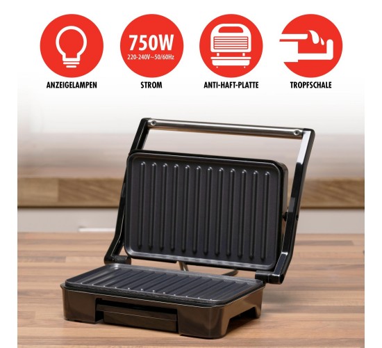 Συσκευή Panini 750W ALPINA Συσκευή Panini 750W ALPINA