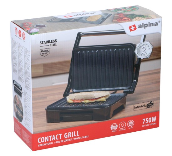 Συσκευή Panini 750W ALPINA Συσκευή Panini 750W ALPINA