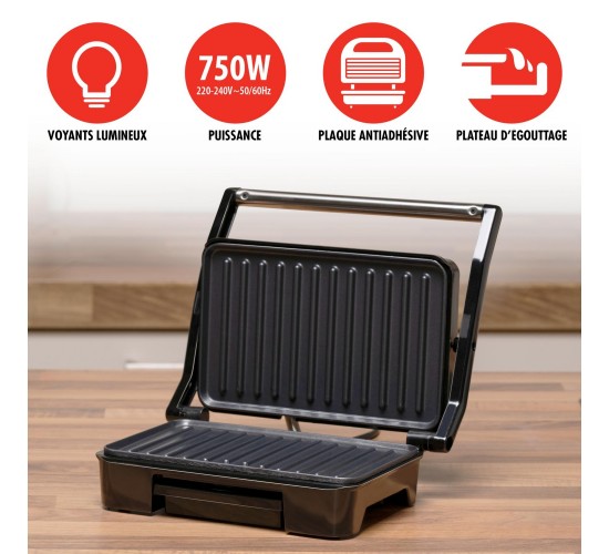 Συσκευή Panini 750W ALPINA Συσκευή Panini 750W ALPINA