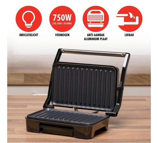 Συσκευή Panini 750W ALPINA Συσκευή Panini 750W ALPINA