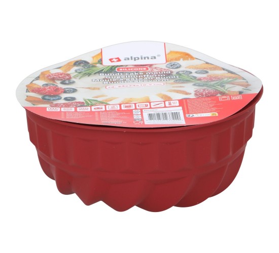 Φόρμα Κέικ Bundt Σιλικόνη 24x24x10.5cm ALPINA Σε 2 Χρώματα Φόρμα Κέικ Bundt Σιλικόνη 24x24x10.5cm ALPINA Σε 2 Χρώματα