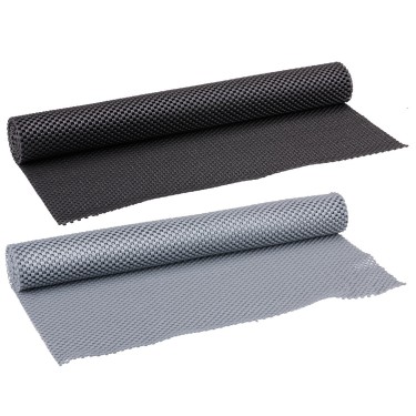 Χαλάκι Αντιολισθητικό Γκρι/Μαύρο 45x125cm PVC BLACK DECKER 2Τμχ