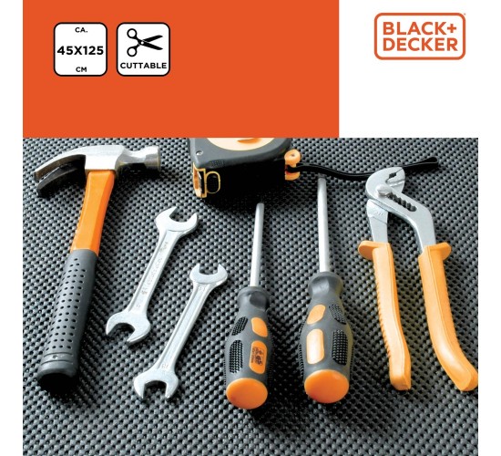 Χαλάκι Αντιολισθητικό Γκρι/Μαύρο 45x125cm PVC BLACK DECKER 2Τμχ Χαλάκι Αντιολισθητικό Γκρι/Μαύρο 45x125cm PVC BLACK DECKER 2Τμχ