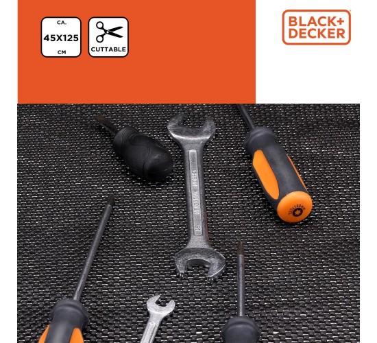 Χαλάκι Αντιολισθητικό Γκρι/Μαύρο 45x125cm PVC BLACK DECKER 2Τμχ Χαλάκι Αντιολισθητικό Γκρι/Μαύρο 45x125cm PVC BLACK DECKER 2Τμχ