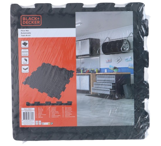 Πλακάκια Δαπέδου Μαύρα 40x40cm BLACK DECKER 6Τμχ Πλακάκια Δαπέδου Μαύρα 40x40cm BLACK DECKER 6Τμχ